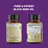 Black Seed Oil Capsules | Cold Pressed Blackseed Oil. Provides Vitamin E & Omega 3 6 9. High Potency (1500mg) for Joints, Immune Support, Antioxid...