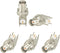 Superbat BNC Connector BNC Female Bulkhead Solder PCB Mount Right Angle Connector for CCTV Systems Monitoring Transceiver etc. 5pcs...