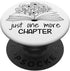 Just One More Chapter Cute Floral Book Lover White PopSockets Standard PopGrip...