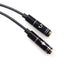 REXUS Black 3.5mm Y Splitter Stereo Audio Cable 4-Pole Male to 2 Female for Headphone, Headset Splitter Adapter Extension Aux Cable, Compatible Mo...