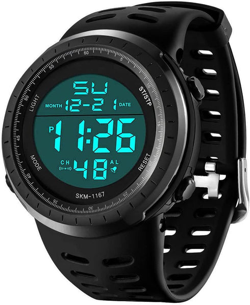 LYMFHCH Men's Digital Watch, Sports Waterproof Military Watches for Men LED Casual Stopwatch Alarm Tactical Army Watch...