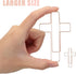 50 Pcs Large Cross Paper Clips Jumbo Funny Cute Paperclips Bookmarks Stationary Clips Marking Paper Clamps Journaling Bible Study Supplies Accesso...