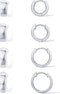 PAVOI 18K Gold Plated Sterling Silver Posts 4 Pairs Small Hoop Earrings Set | Huggie Hoop Pack Four Pairs Earrings for Women 10mm 12mm 14mm 16mm...