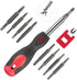 SUNHZMCKP 18-in-1 Screwdriver, Portable screwdriver set, Slotted/Philips/Pozi/Torx/Square Multi-Purpose Screwdriver and Magnetizer Demagnetizer wi...