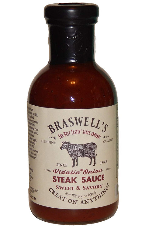 Braswells Vidalia Onion Steak Sauce 13.5 Ounce...