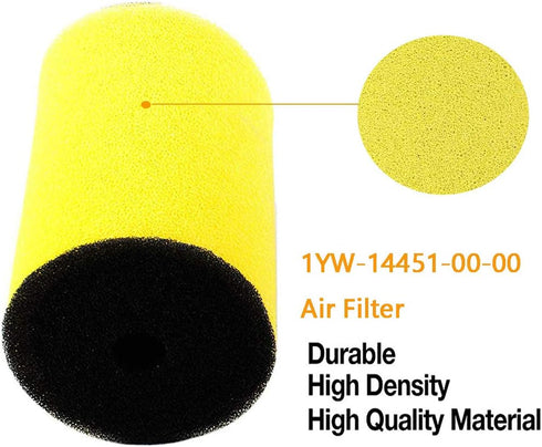 Podoy 1YW-14451-00-00 Air Oil Filter for compatible with Yamaha Timberwolf 250 Big Bear 350 Moto-4 250 350 Kodiak 400 Big Bear 350 Big Bear 4x4 19...