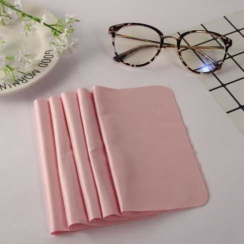 5pcs/Pack Microfiber Cloth Reusable Lens Wiping Cloth Mobile Phone Camera Screen Cleaning Cloth...