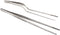 O'Creme Culinary Stainless Steel Tweezer Tongs Set of 2 - One 10 Inch Straight and One 8 Inch Offset (Silver)...