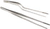 O'Creme Culinary Stainless Steel Tweezer Tongs Set of 2 - One 10 Inch Straight and One 8 Inch Offset (Silver)...