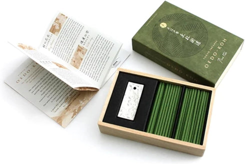 OEDO-KOH - Pine Tree 60 Sticks w/Incense Holder by NIPPON KODO, Japanese Quality Incense...