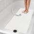 Peel and Stick Bathtub Mat - White Adhesive Vinyl Anti Slip with Drain Cut Out - Non Slip Shower Bath Mat - Extra Long Bathroom Accessory for Wet ...