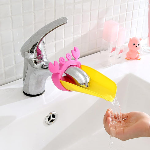 Faucet Extender, 2 Pack Sink Extender, Sink Extender for Hand Washing, Sink Wash Helper, Hand Wash Helper, Silicone Sink Extender for Bathroom Spo...