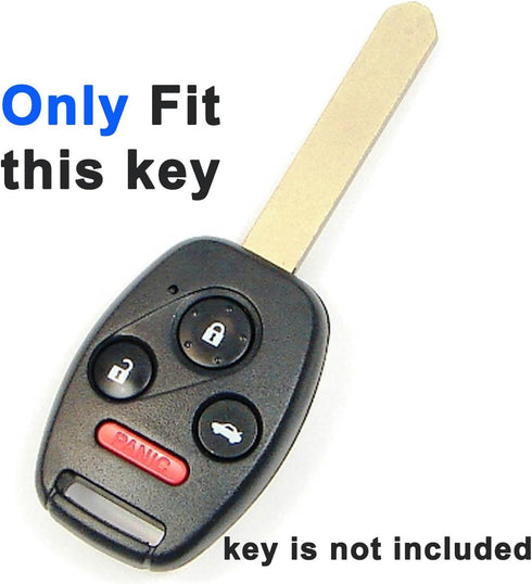 Alegender Hand Sew Leather Keyless Entry Remote Key Fob Case Skin Cover Protector for Honda 3+1 Buttons CRV Accord Civic Polit Remote Control...