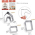 3Pcs Christmas House Cookie Cutter Set, Mini Ginger House Stainless Steel Cookie Cutter, Chocolate Little House Biscuit Mold, DIY Baking Decoratin...