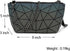 Holographic Laser Shoulder Bag, Geometric Hard Lattice Purses Handbags Reflective Envelope Handbag Luminous Purses Crossbody Bag Tote for Women...