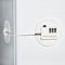 Refrigerator Lock Combination, Child Proof Fridge Lock Combo, Freezer Lock Child Proof - Take Care of Your Family with Fridge Locks for Kids by Strongholden - No Keys Needed (White & Round)