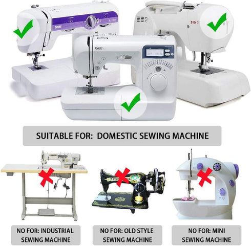 3 Sizes Wide Rolled Hem Pressure Foot Sewing Machine Presser Foot Hemmer Foot Set (1/2 Inch, 3/4 Inch, 1 Inch) for Singer, Brother, Janome and Oth...