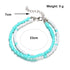 Boho Turquoise Anklet Turquoise Ankle Beaded Bracelet Blue White Handmade Beaded Anklet Summer Beach Anklet Fashion Feet Chain Jewelry Gift for Wo...