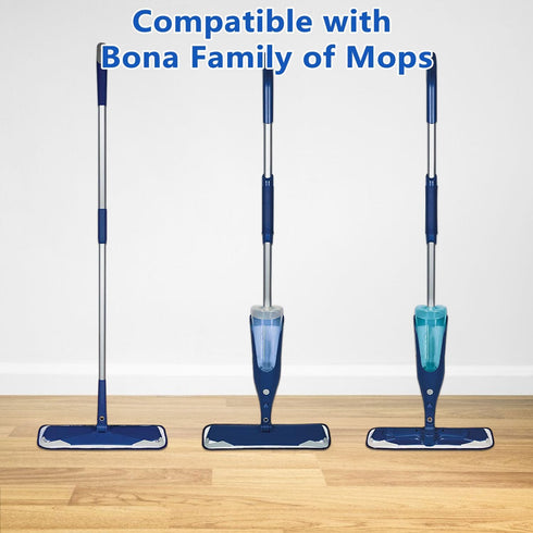 Mop Replacement Pad Compatible with Bona Mop - 18 Inch Reusable Microfiber Cleaning Pad for Hardwood Floors...