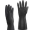 Thick Rubber Cleaning Gloves - 2 Pairs Black Rubber Gloves for Dishwashing Large, Non-Slip Kitchen Gloves for Washing Dishes, Reusable Cleaning Gl...