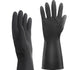 Thick Rubber Cleaning Gloves - 1 Pair Black Rubber Gloves for Dishwashing Large, Non-Slip Kitchen Gloves for Washing Dishes, Reusable Cleaning Glo...
