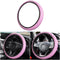 LoyaForba Bling Leather Steering Wheel Cover with Crystal Diamond, Universal 14.5-15 Inch Soft Anti-Slip Elastic Sparkly Protector for Steering Wh...