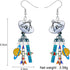 BONSNY Dangle Novelty Funny Teacher Class Scientific Laboratory Equipment Earrings Acrylic Back to School Jewelry For Women Gifts Charms...