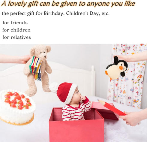 Penguin Stuffed Animal Plush Gifts for Kids, Cute Penguin Plushie Toy Doll, 8.7"...
