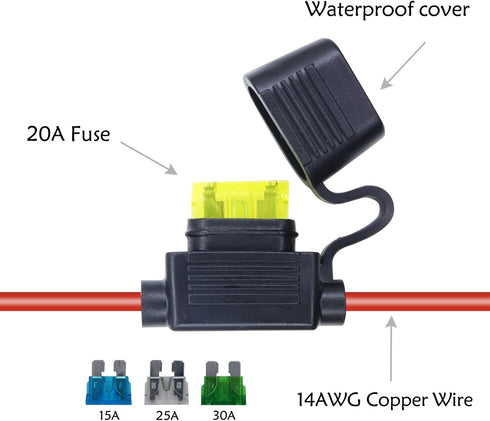 RIIEYOCA 14AWG Battery Alligator Crocodile Clip to Solar Connector Extension Cable,Solar Adapter to Alligator Clips Charging Cable with Switch and...