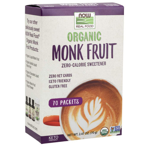 NOW Foods Monk Fruit Organic, 70 Packet...