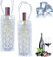 2 Pcs Wine Chiller?Ice Wine Bag, Gel Wine Bottle Chill Cooler Ice Bag,Wine Cooler Refrigerator & Beverage Transport, Clear Freezer Bag?Wine Bottle...