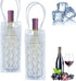 2 Pcs Wine Chiller?Ice Wine Bag, Gel Wine Bottle Chill Cooler Ice Bag,Wine Cooler Refrigerator & Beverage Transport, Clear Freezer Bag?Wine Bottle...