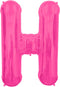 Northstar Balloons Letter H - Magenta Helium Foil Balloon - 34 inch...