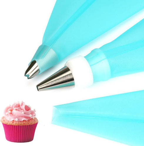 Jennice House Silicone Pastry Bags Set, 3 Pack of 16 inch Reusable Icing Piping Bags Baking Cookie Cake Decorating Pastry Bags Set...