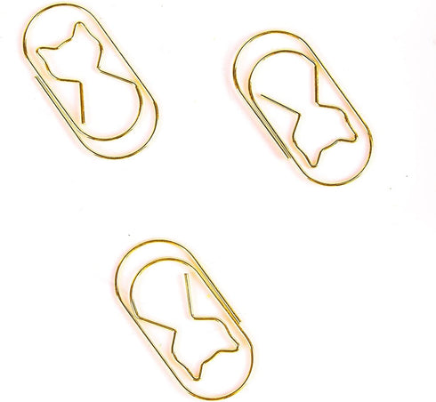 Gold Large Paper Clips,Jumbo Wide Cat 2inch 20pcs Fat Paperclips Non Skid Smooth Wire Rustproof clips for School Office Home...