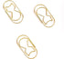 Gold Large Paper Clips,Jumbo Wide Cat 2inch 20pcs Fat Paperclips Non Skid Smooth Wire Rustproof clips for School Office Home...