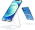 DARENYI Acrylic Cell Phone Stand for Desk, Clear Phone Holder Dock for Desk, Compatible with iPhone 13 12 11 Pro Max XR XS X SE 8 iPad All Android...