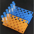 2Pcs 28 Well Centrifuge Tube Rack for 15ml Scientific Laboratory Plastic Tube Rack Holder Detachable Lab Test Tube...