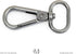 CRAFTMEMORE Snap Hook Swivel Push Gate Lobster Clasps Fashion Clips Purse Making FS10 Pack of 10 (Gunmetal, 3/4 Inch)...