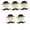 BinaryABC Happy Father's Day Cake Topper Cake Picks,Father's Day Birthday Cake Decorations Dad Party Supplies,5Pcs...