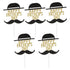 BinaryABC Happy Father's Day Cake Topper Cake Picks,Father's Day Birthday Cake Decorations Dad Party Supplies,5Pcs...