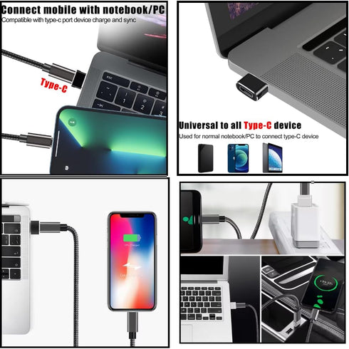 SNESH-2 Pack USB-C Female to USB Male Adapter, USB C to USB A Adapter Compatible with Mbook, Notebook, Tablet, Smartphone Such as Samsung Galaxy...