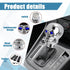ASUBHA Skull Shifter Knob, Personalized Skull Shifter Head with Adjustable LED Double Eyelet Decorations, Gear Knob Head Universal Car Interior Ac...