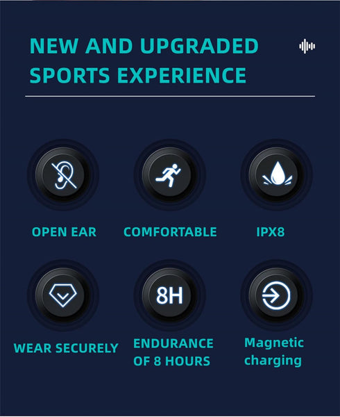 Bone Conduction Wireless Bluetooth Headset IPX8 Waterproof Swimming Headset Outdoor Fitness 32GB Memory MP3 Player (Grey)...