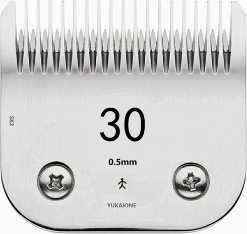 Detachable Pet Dog Grooming Clipper Blades,Compatible with Andis Size-30 Cut Length (0.5mm),Compatible with Oster A5,Wahl KM Series Clippers...