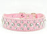 Rhinestone Dog Collar, Bling Rhinestone PU Leather Crystal Diamond Pet Dog Cat Puppy Collar Black S M L XL (XL, Pink)...