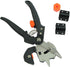 Garden Fruit Tree Professional Prune Shear Snip Grafting Cutting Tool with 2 Extra Blades, a Phillips Screwdriver and a Wrench - Tree Grafting Kit...