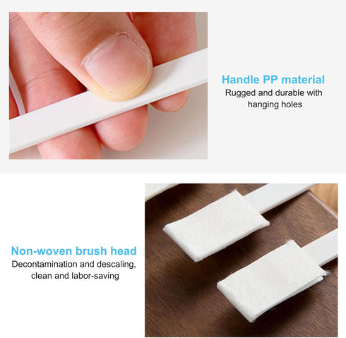 Disposable Crevice Cleaning Brushes, Disposable Toilet Bowl Brushes Crevice Hole Brushes Detail Cleaning Brushes for Toilet Corner, Window Groove,...