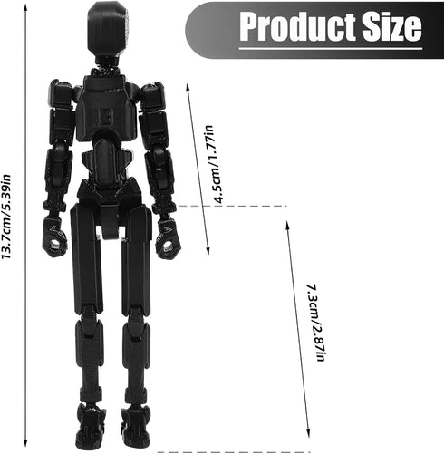 JIAN HAO Titan 13 Action Figure, Multi-Jointed and Movable, 3D Printed Toy Robot Action Figure (Pink)...