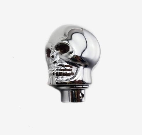 Silver Chrome Skull Gear Shift Knob Manual Stick Shift Knobs - LED Light Red Eyes...
